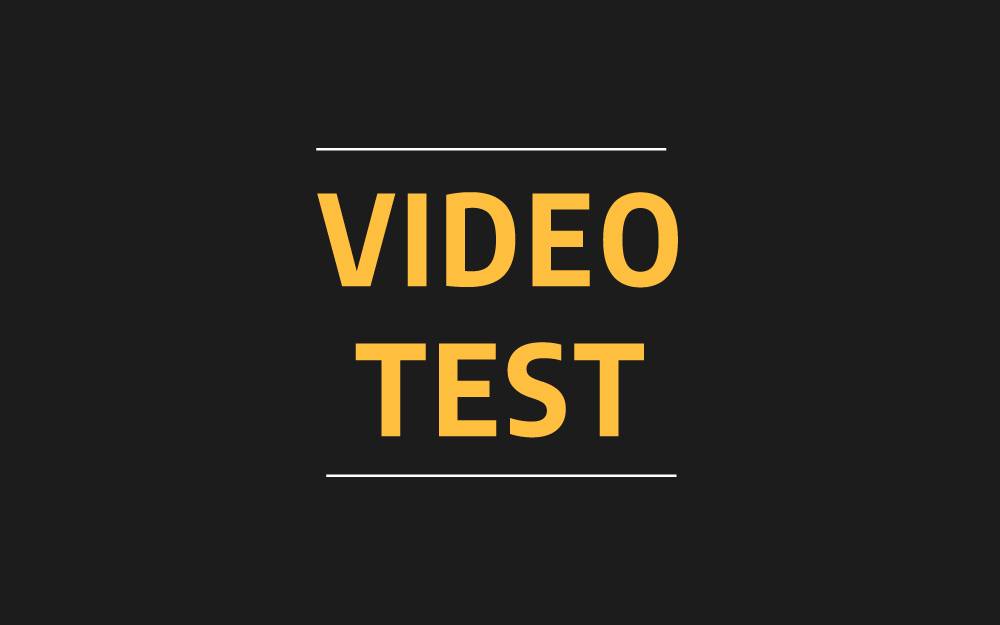 Video test banner